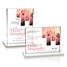 Emperor VividPrint Award - White (Horiz) - Crystal Awards