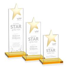 Bryanston Gold Star Award - Amber - New Items