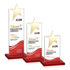Bryanston Gold Star VividPrint Award - Red - Full Color Awards