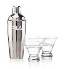 Catania Shaker & Brisbane Martini Set - Martini Glasses