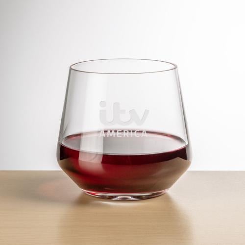 Corporate Gifts - Barware - Wine & Champagne - Wine Glasses - Sturgis Stemless Wine - Deep Etch