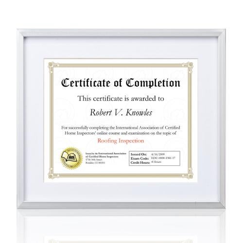 Plaque Awards - Certificate Frames - Burnell Certificate Frame