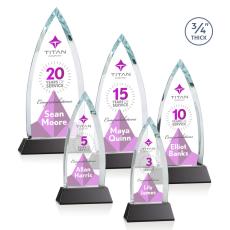 Shildon VividPrint Award on Newhaven - Black - Full Color Awards