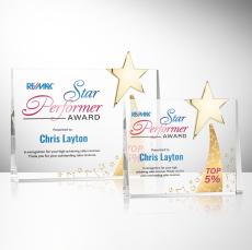 Bradenton Gold Star VividPrint Award - Crystal Awards
