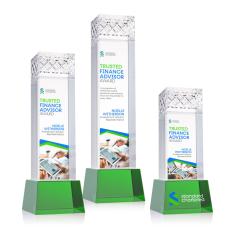 Velson VividPrint Award on Base - Green - New Items