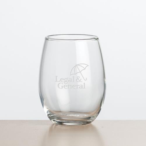 Corporate Gifts - Barware - Wine & Champagne - Wine Glasses - Stanford Stemless Wine - 9oz/15oz/21oz - Deep Etch