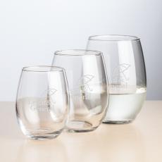Stanford Stemless Wine - Deep Etch - Wine Glasses