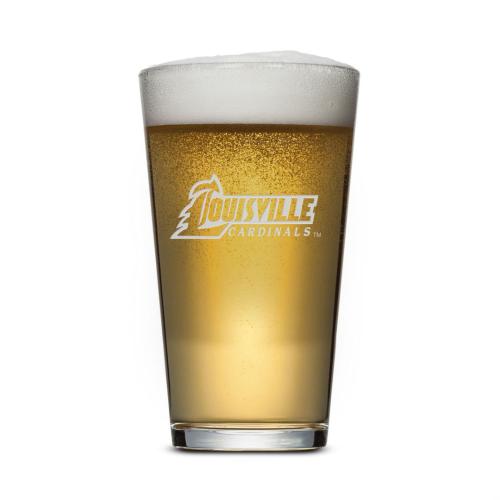 Corporate Gifts - Barware - Beer Steins and Pilsners - Chelsea Pub Glass - Deep Etch