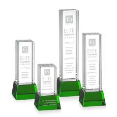 Robson Award on Base - Green - Recognition Awards