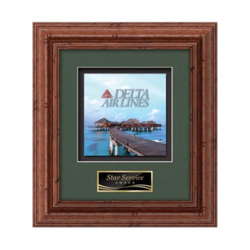 Plaque Awards - Framed Awards & Plaques - Terrene -  Dark Walnut 