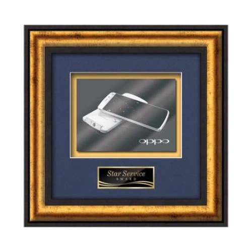 Plaque Awards - Framed Awards & Plaques - Grazia - Black/Gold