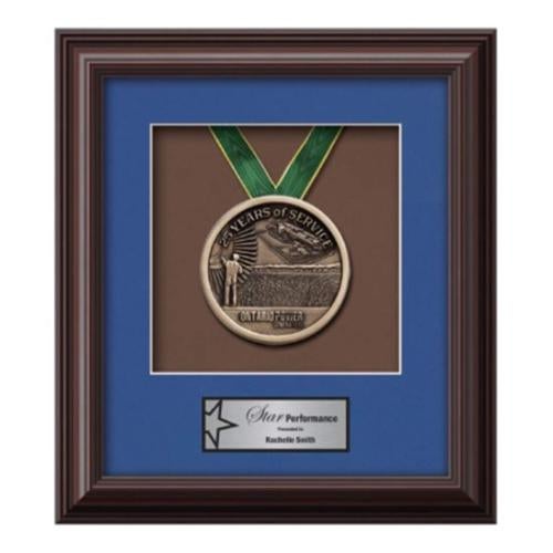 Plaque Awards - Framed Awards & Plaques - Monarch Medallion - Mahogany