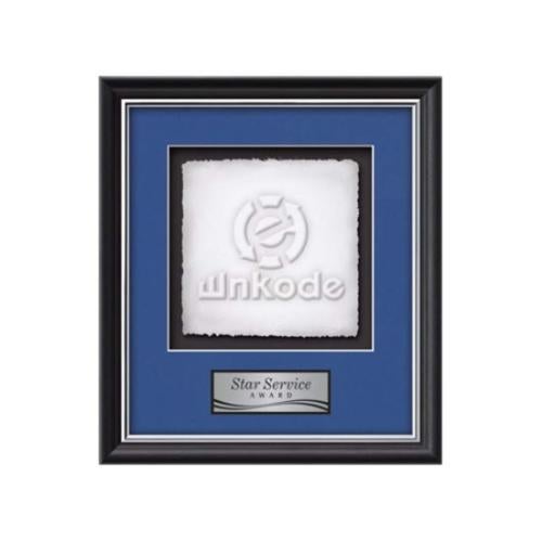 Plaque Awards - Framed Awards & Plaques - Baron Cast Paper-  Black/Silver