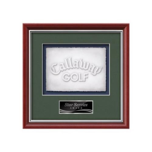 Plaque Awards - Framed Awards & Plaques - Baron -  Mahogany/Silver