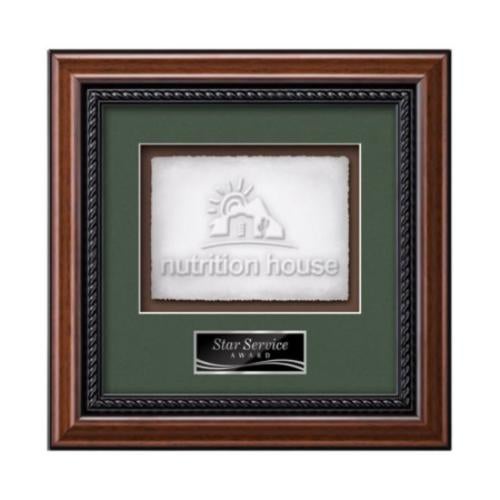 Deco - Walnut Plaque Awards - Framed Awards & Plaques - Deco - Walnut