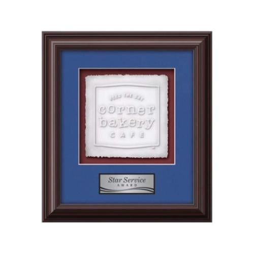 Plaque Awards - Framed Awards & Plaques - Monarch -  Mahogany