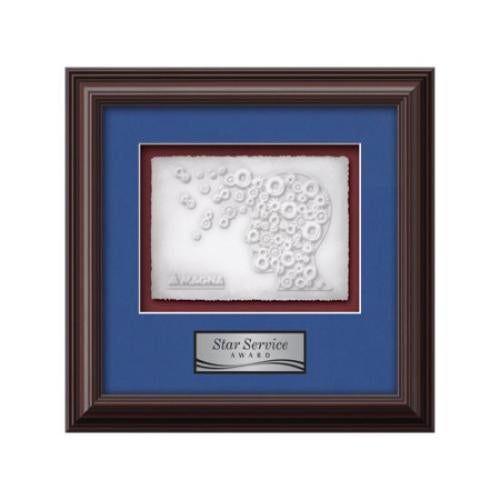 Plaque Awards - Framed Awards & Plaques - Monarch -  Mahogany