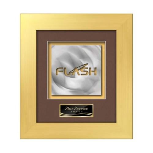 Premier Aquashape™ Award - Gold Plaque Awards - Framed Awards & Plaques - Premier Aquashape™ Award - Gold