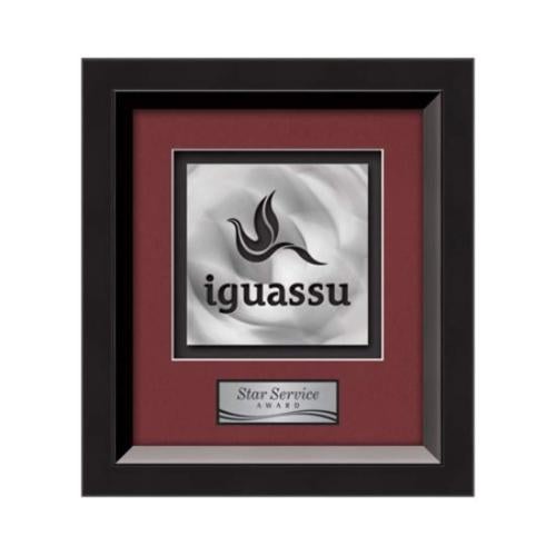 Omni Aquashape™ Award - Black/Black Plaque Awards - Framed Awards & Plaques - Omni Aquashape™ Award - Black/Black