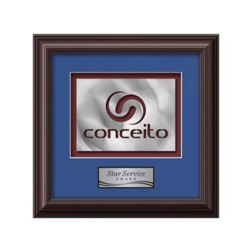 Plaque Awards - Framed Awards & Plaques - Monarch Aquashape - Mahogany