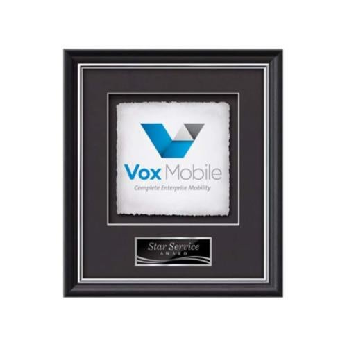 Plaque Awards - Framed Awards & Plaques - Baron -  Black/Silver