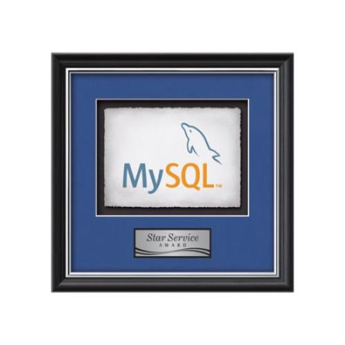 Plaque Awards - Framed Awards & Plaques - Baron -  Black/Silver