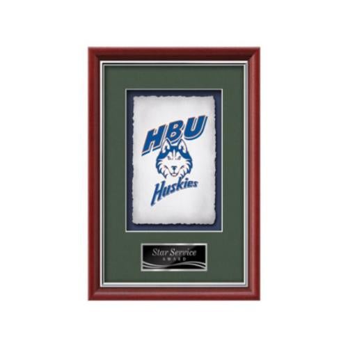 Plaque Awards - Framed Awards & Plaques - Baron -  Mahogany/Silver