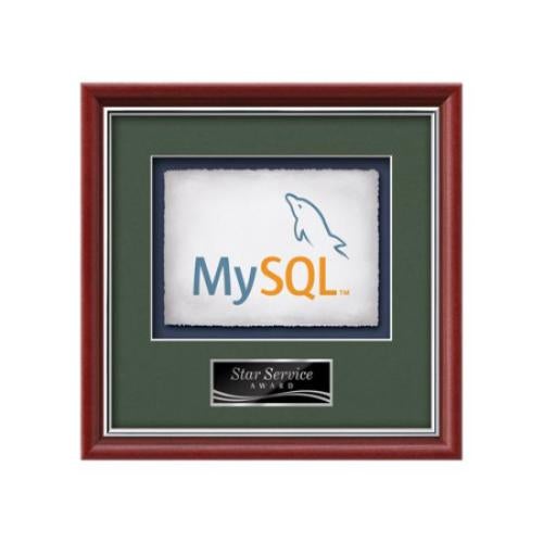 Plaque Awards - Framed Awards & Plaques - Baron -  Mahogany/Silver