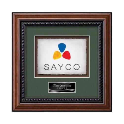 Plaque Awards - Framed Awards & Plaques - Deco -  Walnut 