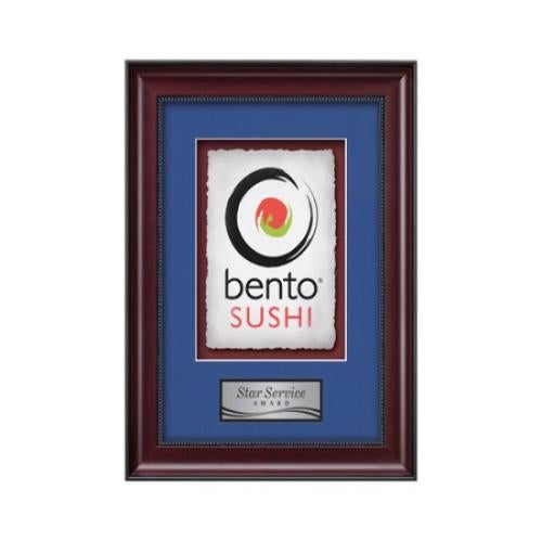 Plaque Awards - Framed Awards & Plaques - Caprera -  Mahogany 