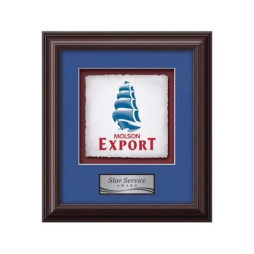 Plaque Awards - Framed Awards & Plaques - Monarch -  Mahogany