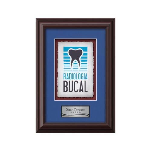 Plaque Awards - Framed Awards & Plaques - Monarch -  Mahogany