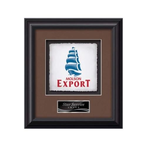 Plaque Awards - Framed Awards & Plaques - Monarch VividPrint&trade; Award - Black
