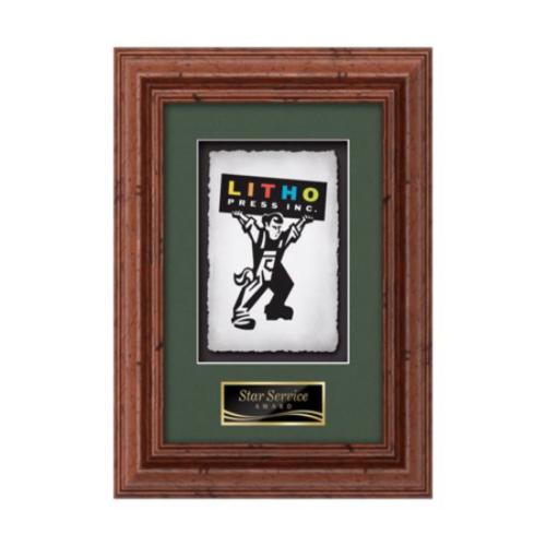 Plaque Awards - Framed Awards & Plaques - Terrene -  Dark Walnut 