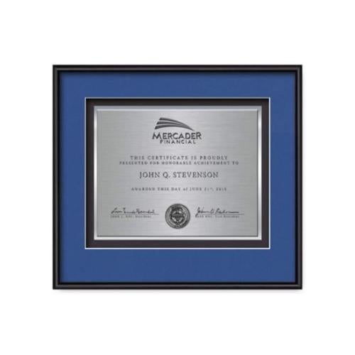 Plaque Awards - Framed Awards & Plaques - Fenestra Certificate TexEtch - Black