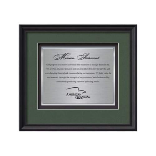 Plaque Awards - Framed Awards & Plaques - Raven Certificate TexEtch - Black