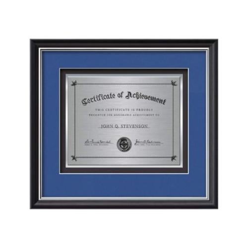 Plaque Awards - Framed Awards & Plaques - Baron Certificate TexEtch - Black/Silver