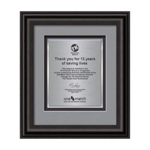 Plaque Awards - Framed Awards & Plaques - Cardoba Certificate TexEtch - Black
