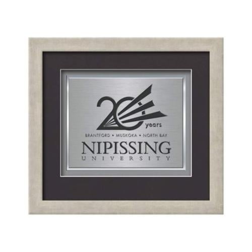 Plaque Awards - Framed Awards & Plaques - Eldridge Certificate TexEtch - Antique Silver