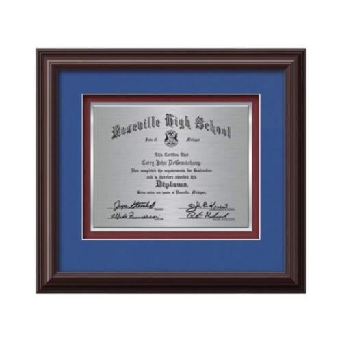 Plaque Awards - Framed Awards & Plaques - Monarch Certificate TexEtch - Mahogany