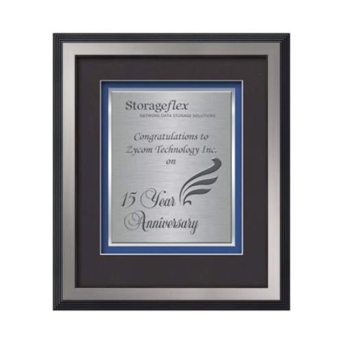 Plaque Awards - Framed Awards & Plaques - Jasper Certificate TexEtch - Silver