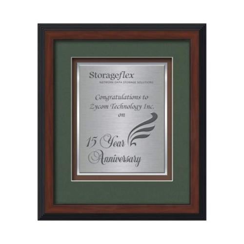 Plaque Awards - Framed Awards & Plaques - Jasper Certificate TexEtch - Dark Walnut