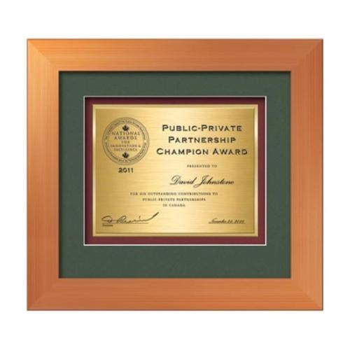 Plaque Awards - Framed Awards & Plaques - Premier Certificate TexEtch - Bronze