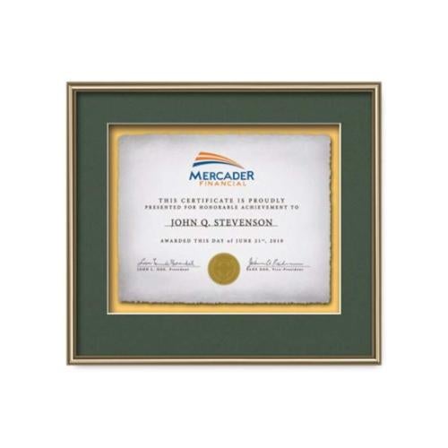 Plaque Awards - Framed Awards & Plaques - Fenestra -  Gold