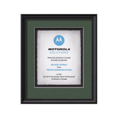 Plaque Awards - Framed Awards & Plaques - Raven -  Black