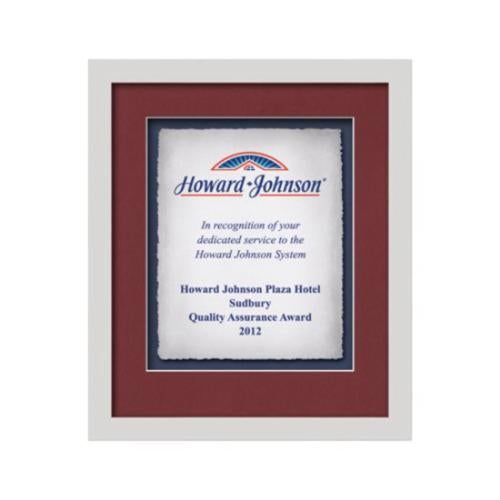 Primrose - White Plaque Awards - Framed Awards & Plaques - Primrose - White