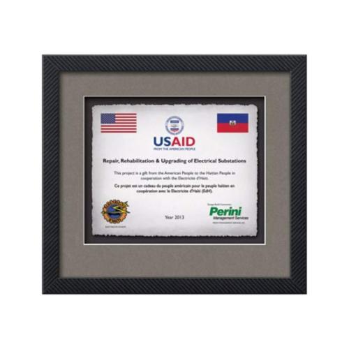 Plaque Awards - Framed Awards & Plaques - Primrose -  Carbon Fiber