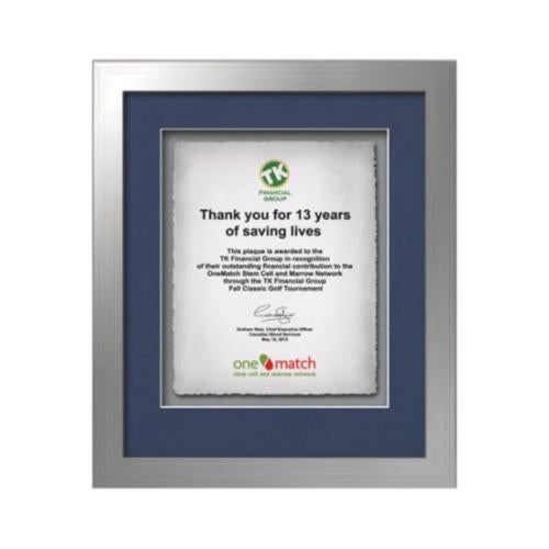 Plaque Awards - Framed Awards & Plaques - Eldridge -  Silver