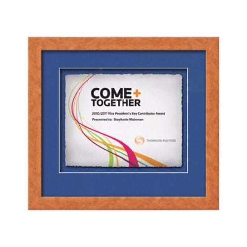 Eldridge - Light Walnut Plaque Awards - Framed Awards & Plaques - Eldridge - Light Walnut