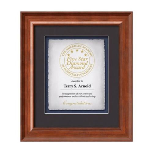 Calder - Light Walnut Plaque Awards - Framed Awards & Plaques - Calder - Light Walnut